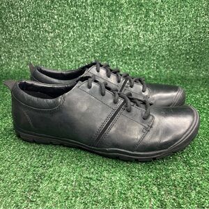 KEEN Black Leather Utility Slip Resistant Work Oxfords Womens Size 11 M